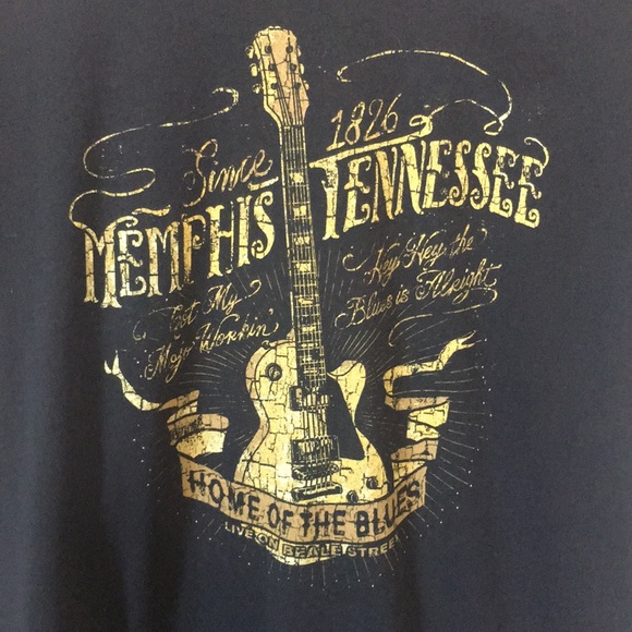 Memphis Tennessee Home of the Blues Graphic Tee - Picture 2 of 4